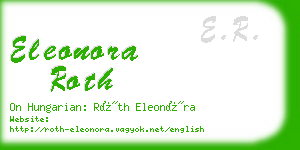 eleonora roth business card